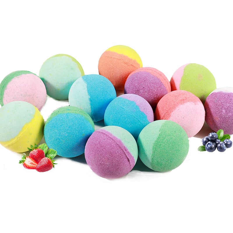 🛁 Natural Bath Bombs for Kids with Mega Bubbles & Surprise Inside 🥚✨12 pcs[1 Box]
