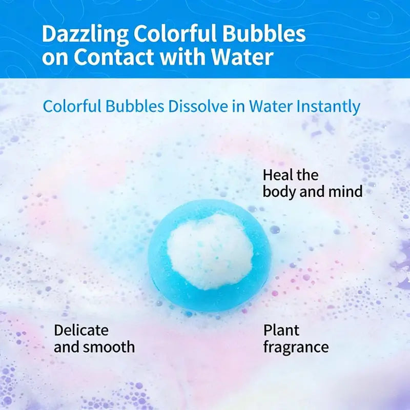 🛁 Natural Bath Bombs for Kids with Mega Bubbles & Surprise Inside 🥚✨12 pcs[1 Box]