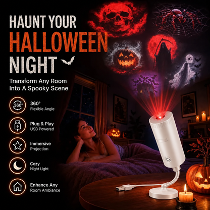 💯Plug-&-Play HD Star Projector: Halloween 6-Disc Set